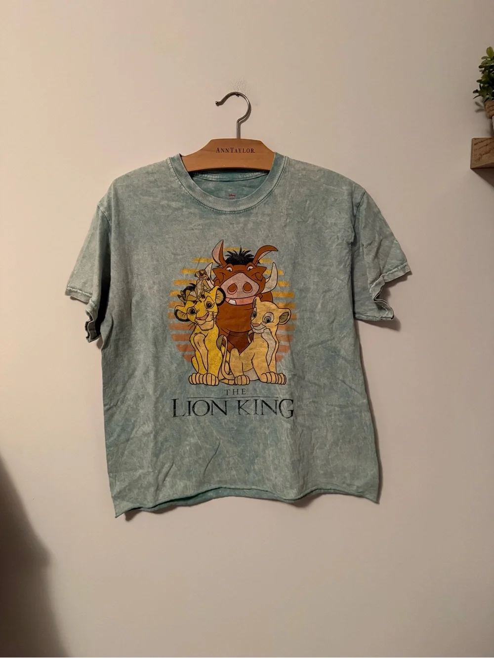 Disney The Lion King Graphic Tee - Light Teal Tie-dye Size XL